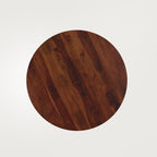 Yukon Luxury Dining Table - Large 130 cm Teak Stained Sheesham