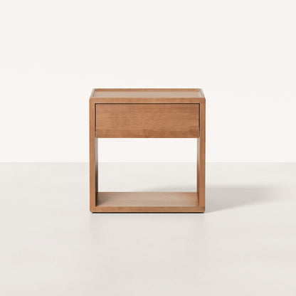 Sael Bedside Table | Solid Walnut/Teak/Oak Wood | 1.2 Feet Length