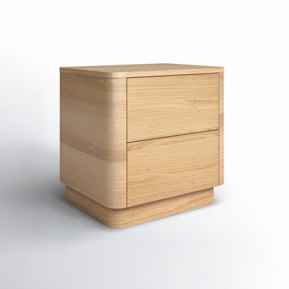 Aari Bedside Table | Solid Walnut/Teak/Oak Wood | 1.5 Feet Length