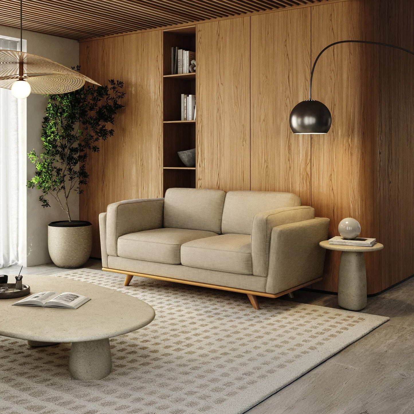 Lumo Sofa | 2 Seater | Polyfill Cushions (5.5 feet)