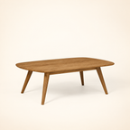 Age Coffee Table - rear three-quarter construction view