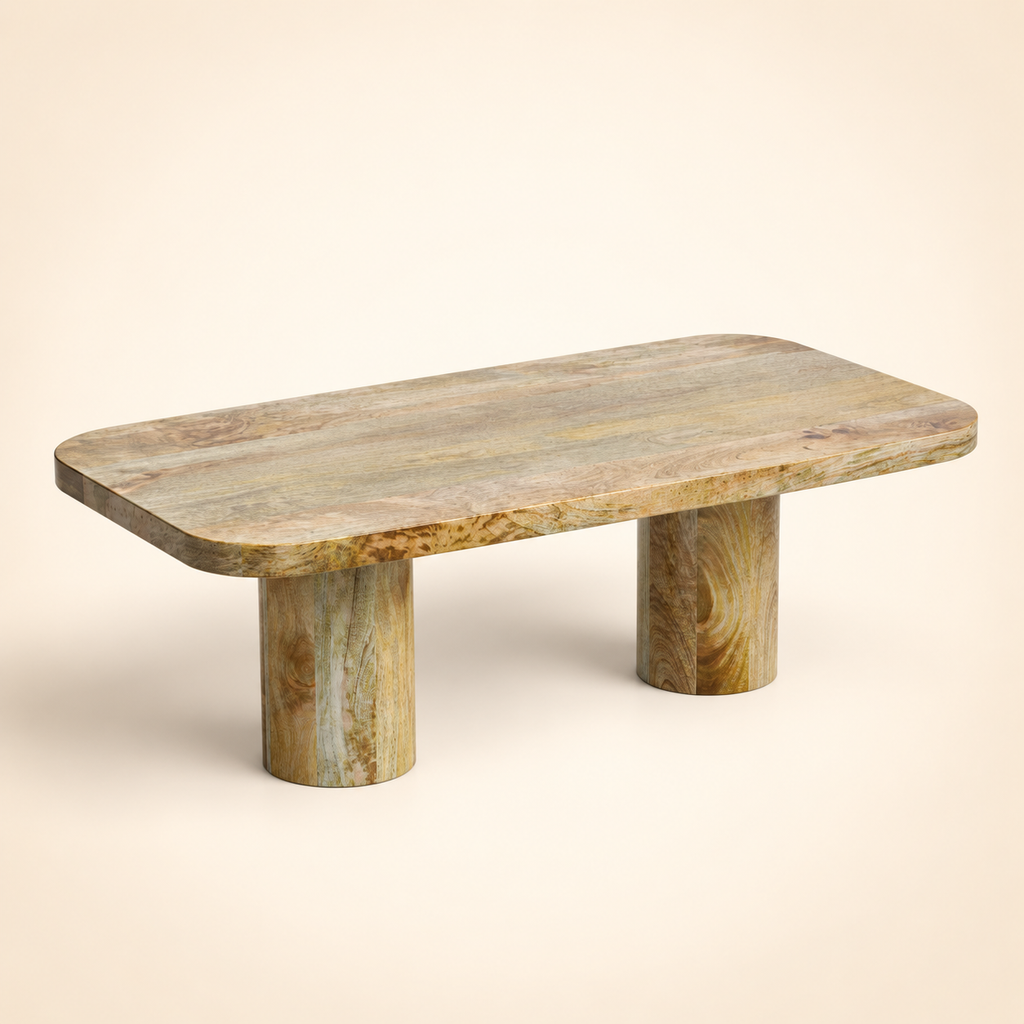 Alba Coffee Table — elevated tabletop view