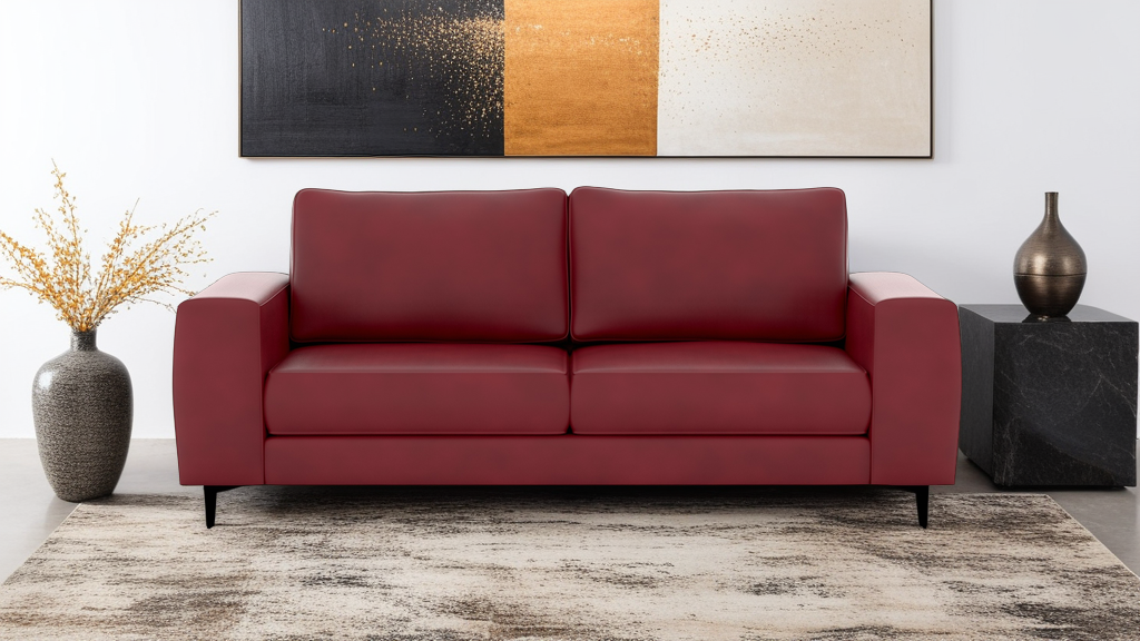 Alex 3 Seater Artificial Leather Sofa