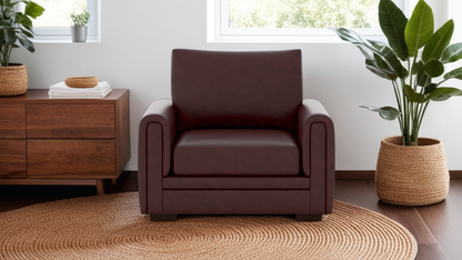 Amber 1 Seater Artificial Leather Sofa