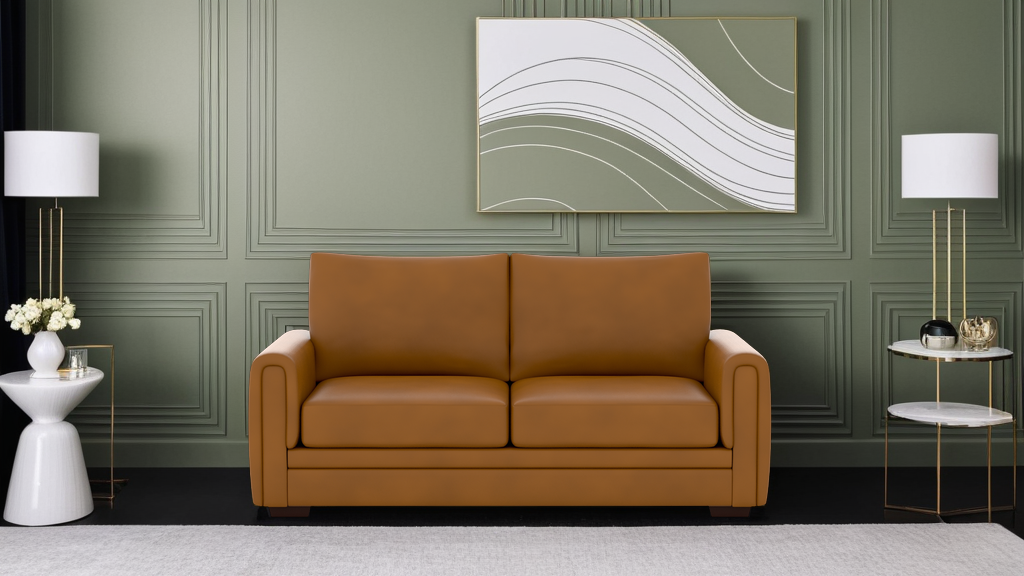 Amber 2 Seater Artificial Leather Sofa