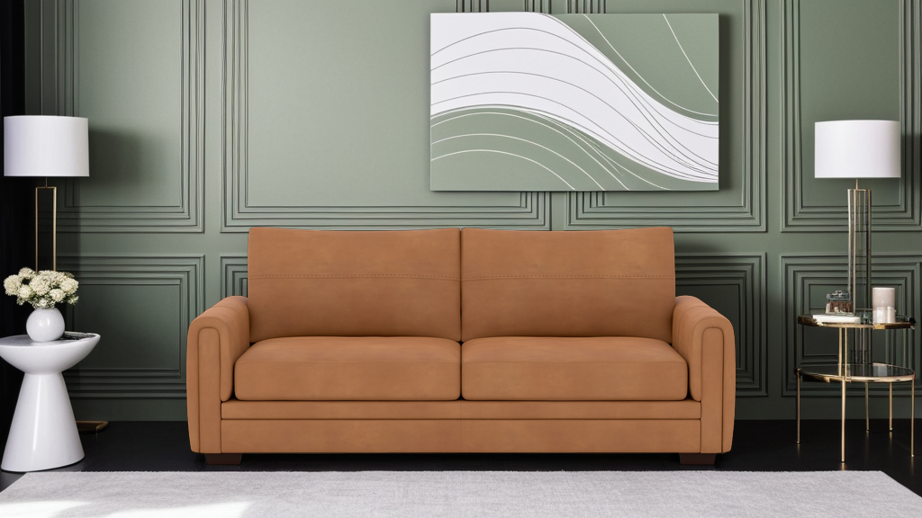 Amber 3 Seater Leather Sofa