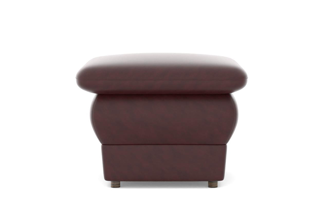 Chiffon Artificial Leather Ottoman