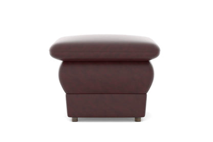 Chiffon Artificial Leather Ottoman