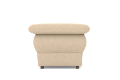 Chiffon Artificial Leather Ottoman