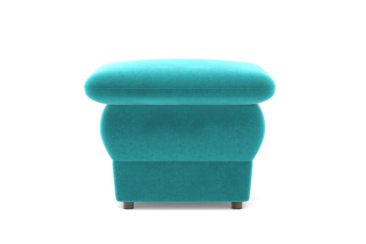 Chiffon Artificial Leather Ottoman