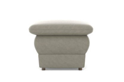 Chiffon Artificial Leather Ottoman