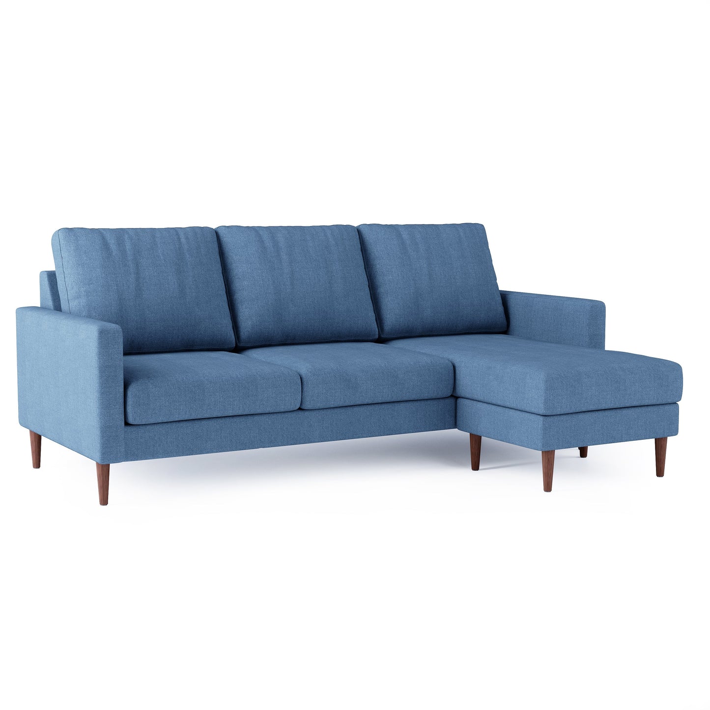 Lore Sofa | L-Shaped Sectional with Chaise (7 feet) - High Back Sofa