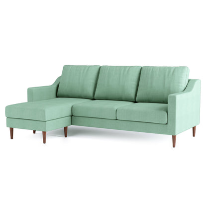 Lore Sofa | L-Shaped Sectional with Chaise (7 feet) - High Back Sofa