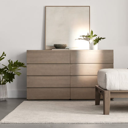 Stava Bedside Table | Solid Walnut/Teak/Oak Wood (Open) | 3 Feet Length