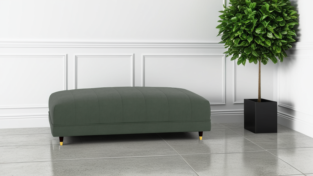 Baxley Leather Ottoman