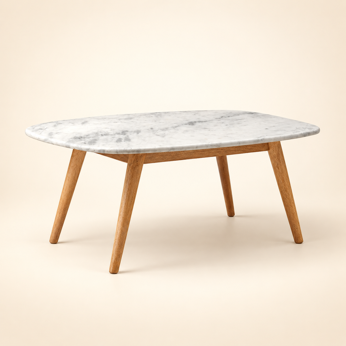 Bear Coffee Table - rear three-quarter construction view
