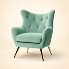 Becky Suede Accent Chair catalogue angle 2