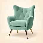 Becky Suede Accent Chair catalogue angle 3