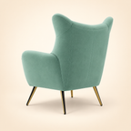 Becky Suede Accent Chair catalogue angle 4