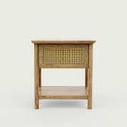 Chantel Rattan Mango Natural Bedside Table