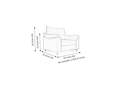 Brooklyn 1 Seater Artificial Leather Sofa