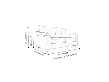 Brooklyn 2 Seater Artificial Leather Sofa