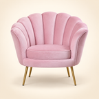 Butterfly Accent Chair in Pink Color catalogue angle 1
