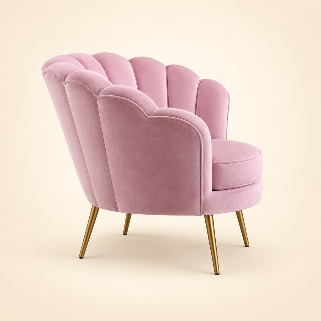 Butterfly Accent Chair in Pink Color catalogue angle 4