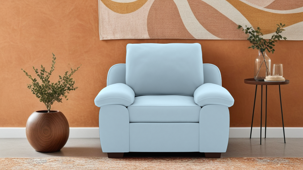 California 1 Seater Fabric Sofa