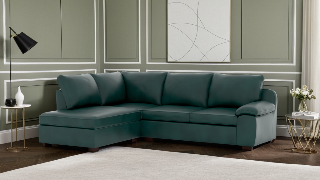 California Corner Artificial Leather RHF With Chaise