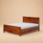 Camino Storage Bed - Sheesham — warm beige studio view 3