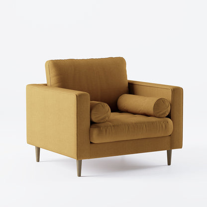 Palo Sofa T | Chair (3.5 feet length) | Tufted