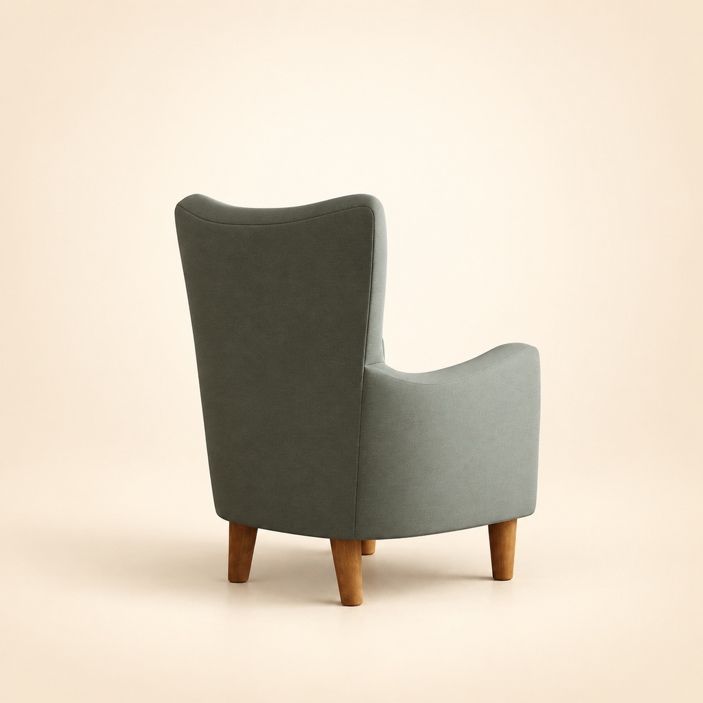 Cassidy Wingback Accent Chair – alternate rear view