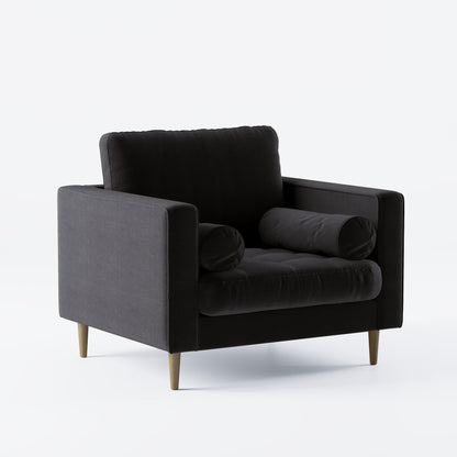 Palo Sofa T | Chair (3.5 feet length) | Tufted