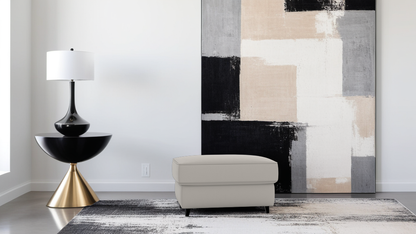 Churchill Leather Ottoman