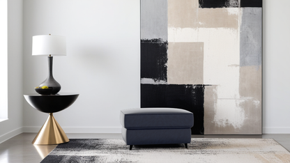 Churchill Artificial Leather Ottoman