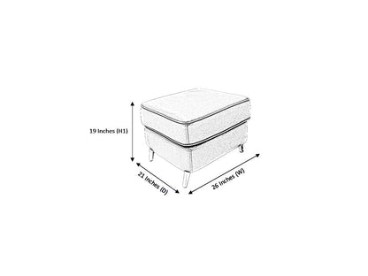 Churchill Artificial Leather Ottoman