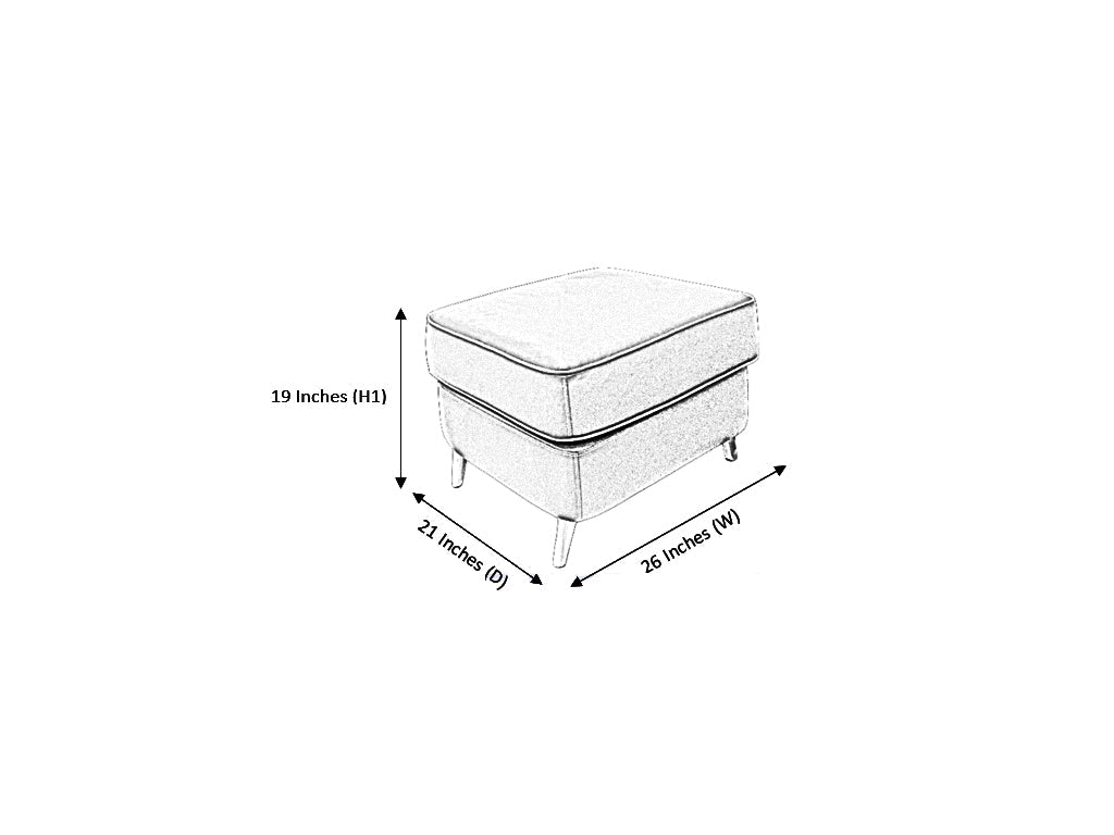 Churchill Leather Ottoman