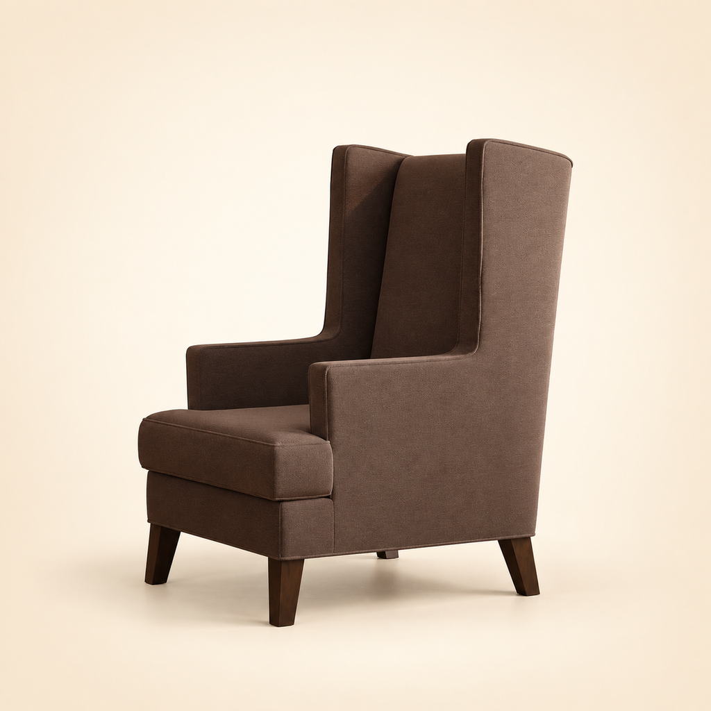 Claire Wingback Accent Chair – alternate side view