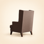 Claire Wingback Accent Chair – back view