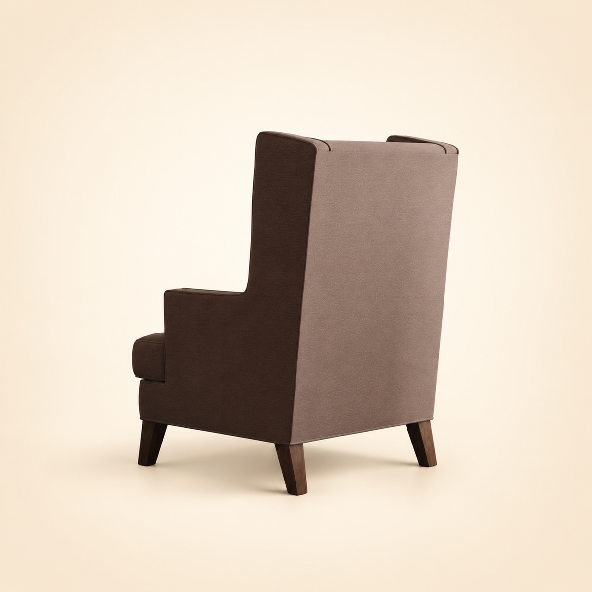 Claire Wingback Accent Chair – back view