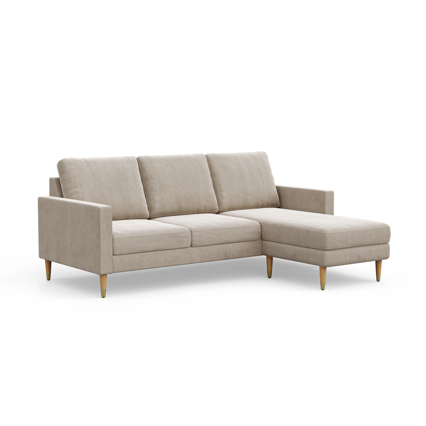 Lore Sofa | L-Shaped Sectional with Chaise (7 feet) - High Back Sofa