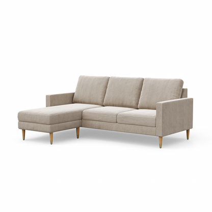 Lore Sofa | L-Shaped Sectional with Chaise (7 feet) - High Back Sofa