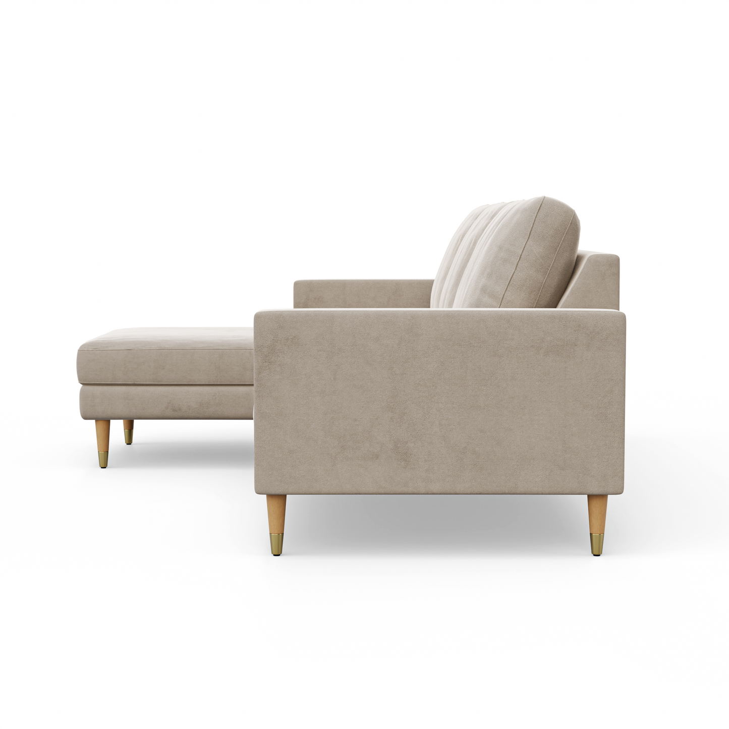 Lore Sofa | L-Shaped Right Sectional with Chaise (7 feet) - High Back Sofa