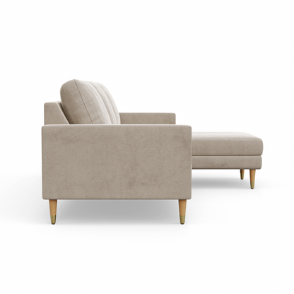Lore Sofa | L-Shaped Sectional with Chaise (7 feet) - High Back Sofa