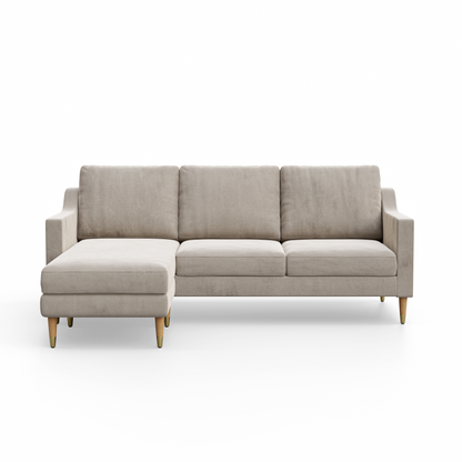 Lore Sofa | L-Shaped Right Sectional with Chaise (7 feet) - High Back Sofa