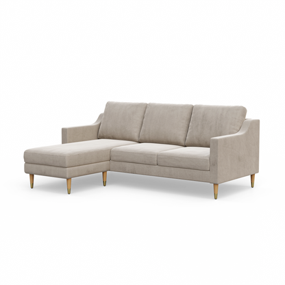 Lore Sofa | L-Shaped Right Sectional with Chaise (7 feet) - High Back Sofa