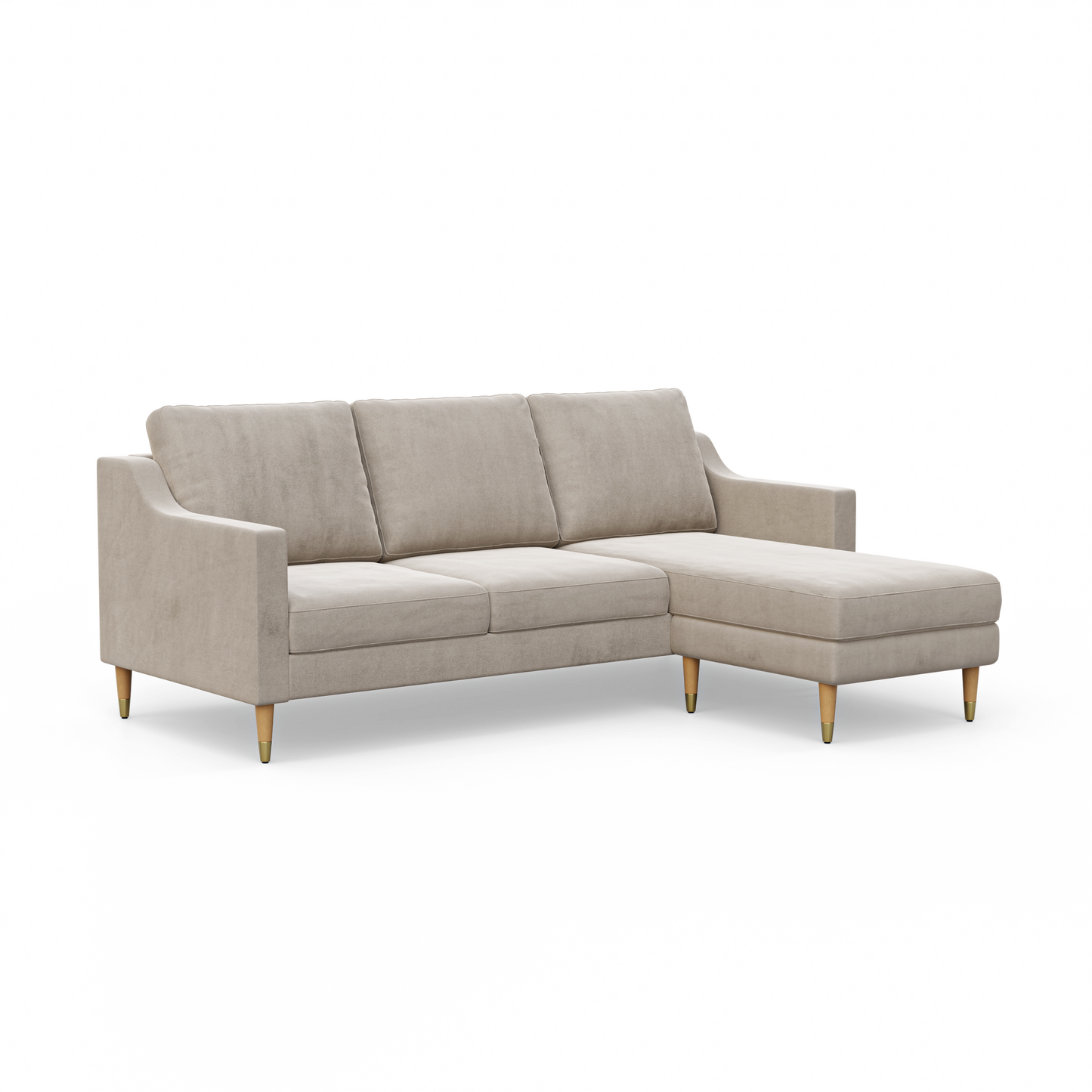 Lore Sofa | L-Shaped Sectional with Chaise (7 feet) - High Back Sofa