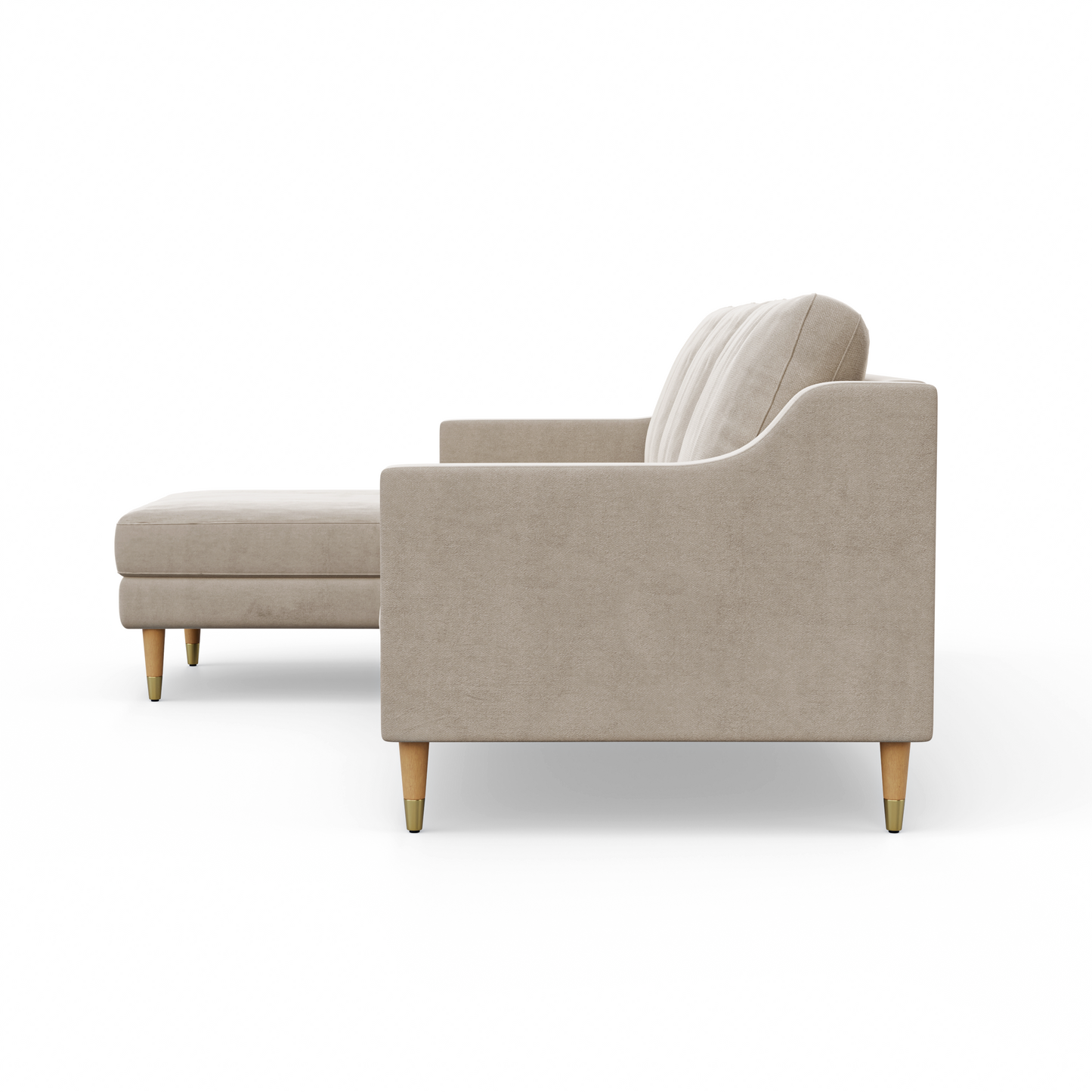 Lore Sofa | L-Shaped Sectional with Chaise (7 feet) - High Back Sofa