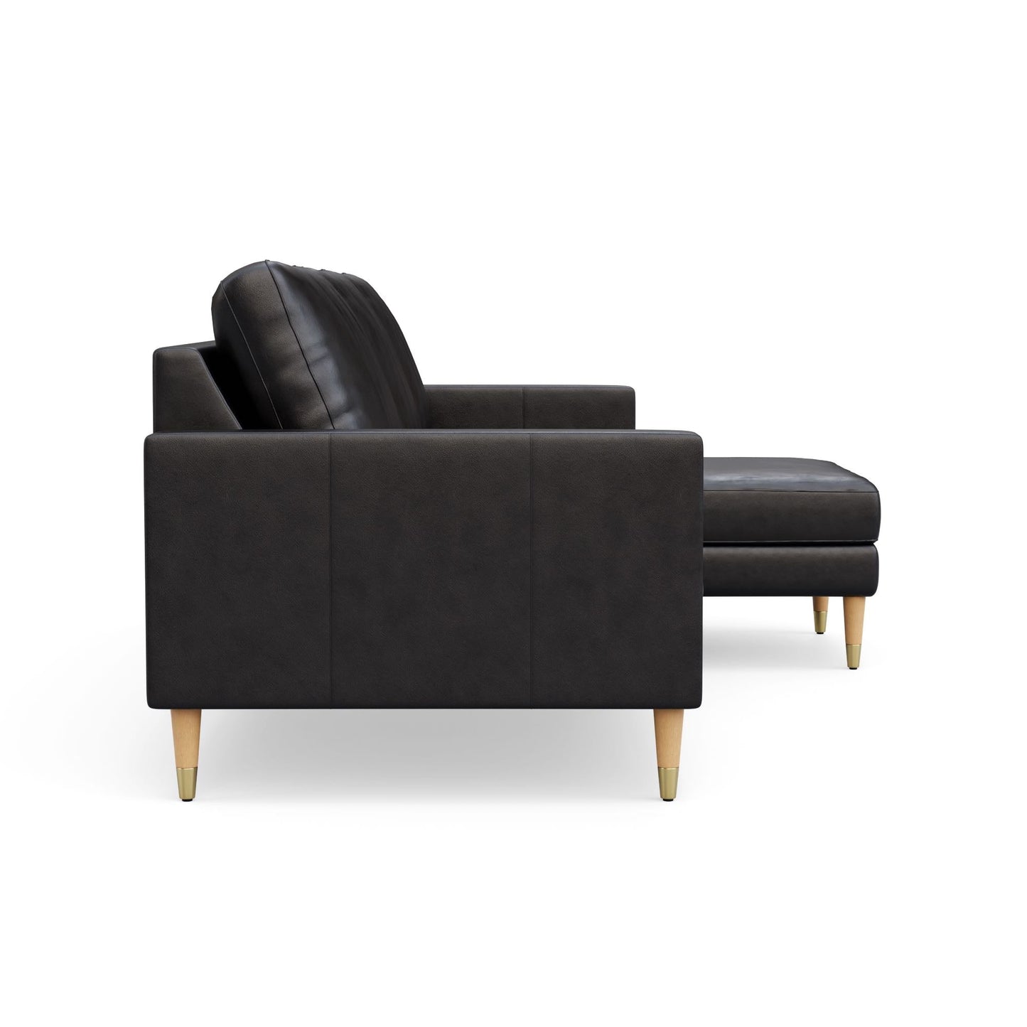 Lore Sofa | L-Shaped Sectional with Chaise | Italian Leather Sofa (7 feet)